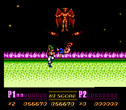 double dragon 2 nes rising knee attack