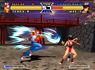 Fatal Fury 1 (Arcade): Final Stage: Geese Tower: Terry Vs. Geese +